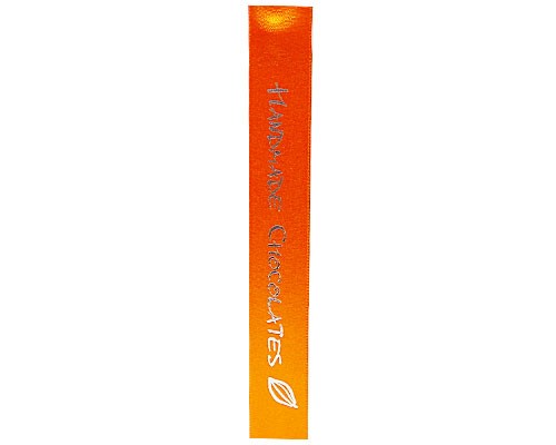 DoubleFaceSatin Handmade Chocolates orange/silver